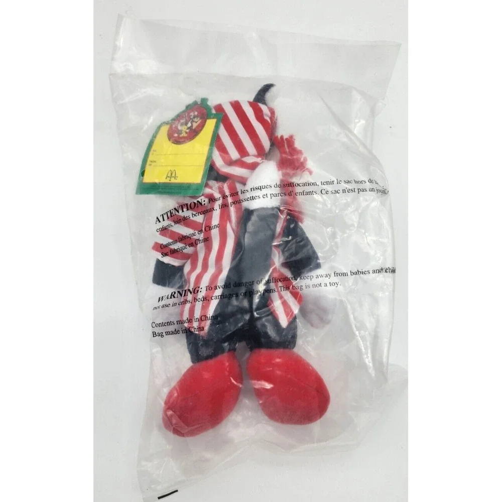Sylvester in Striped‎ PJs 1992 McDonald's Plush NEW Sealed Looney Tunes